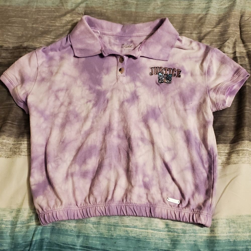 Brand new Justice crop polo